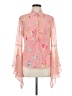 Escada Floral Pink 3/4 Sleeve Blouse Size EU 40 / US 10 - photo 1