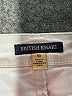 British Khaki Metallic Ivory Jeans Size 10 - photo 7