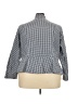 Ulla Popken Houndstooth Gray Long Sleeve Blouse Size 24 - 26 - photo 2
