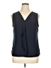 Roz & Ali Blue Sleeveless Blouse Size XL - photo 1