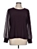 Calvin Klein Burgundy Long Sleeve Blouse Size L - photo 1