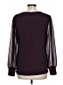 Calvin Klein Burgundy Long Sleeve Blouse Size L - photo 2
