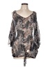 Coco + Carmen 100% Polyester Gray 3/4 Sleeve Blouse Size L - photo 1