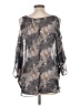 Coco + Carmen 100% Polyester Gray 3/4 Sleeve Blouse Size L - photo 2