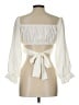 Unbranded 100% Polyester Ivory 3/4 Sleeve Blouse Size L - photo 2