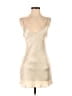Zara 100% Polyester Solid Ivory Cocktail Dress Size XS - photo 1