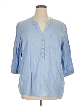 Assorted Brands 3/4 Sleeve Button Down Shirt