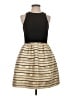 J.Crew 100% Polyester Stripes Gold Cocktail Dress Size 2 - photo 1