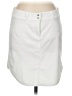 Adidas 100% Polyester Solid White Casual Skirt Size 6 - photo 1