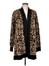 Calvin Klein Animal Print Brown Cardigan Size L - photo 1