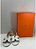 Hermès Ivory White Oasis Sandals Size EU 38 1/2 - photo 7
