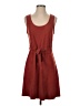 Just Fab Solid Burgundy Casual Dress Size S - photo 1