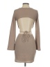 Le Lis Solid Tan Casual Dress Size XS - photo 2