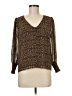 Madewell Brown Long Sleeve Blouse Size 6 - photo 1