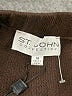 St. John Collection Solid Black Brown Formal Skirt Size 14 - photo 4