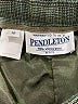 Pendleton 100% Virgin Wool Plaid Green Wool Pants Size 10 Petite - photo 7