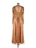 Mac Duggal 100% Polyester Gold Cocktail Dress Size 18 - photo 2