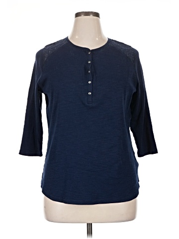 Chaps 3/4 Sleeve Top (view 1)