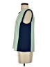 BCBGMAXAZRIA 100% Polyester Color Block Green Sleeveless Blouse Size S - photo 5