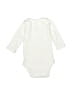 Carter's 100% Cotton Ivory Long Sleeve Onesie 0-3 MO / 3 MO - photo 2