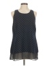 CAbi 100% Polyester Blue Sleeveless Blouse Size M - photo 1