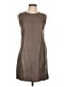 Vince. 100% Leather Brown Sleeveless Top Size 10 - photo 1