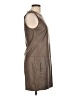 Vince. 100% Leather Brown Sleeveless Top Size 10 - photo 4