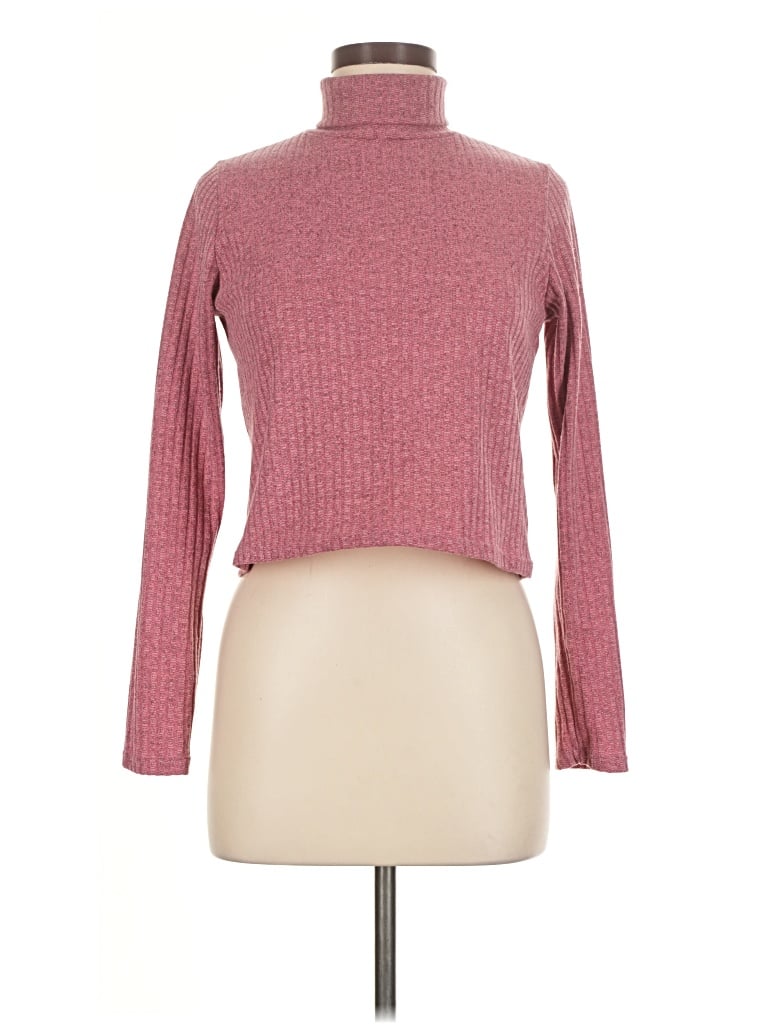 Pre-owned Olivia Rae Long Sleeve Turtleneck In Pink