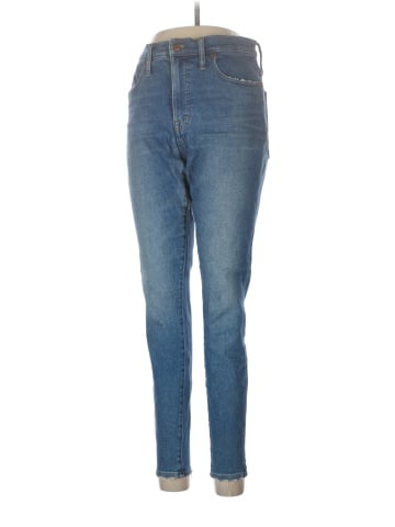 Madewell Tall 9" Mid-Rise Skinny Jeans in Pearson Wash (view 1)