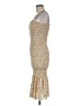 Unbranded 100% Polyester Gold Cocktail Dress Size M - photo 5