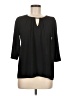 Everly 100% Polyester Black 3/4 Sleeve Blouse Size M - photo 1