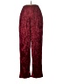 Unbranded 100% Polyester Paisley Burgundy Casual Pants Size M (petite) - photo 1
