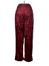 Unbranded 100% Polyester Paisley Burgundy Casual Pants Size M (petite) - photo 2