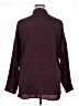 Express 100% Polyester Solid Burgundy Long Sleeve Blouse Size XL - photo 2