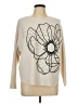 Liv Floral Ivory Pullover Sweater Size L - photo 1