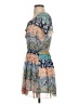 Timing 100% Polyester Paisley Blue Casual Dress Size S - photo 5