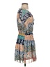 Timing 100% Polyester Paisley Blue Casual Dress Size S - photo 4