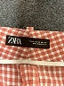 Zara Houndstooth Red Casual Pants Size XS - photo 4