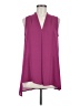 Pleione 100% Polyester Burgundy Sleeveless Blouse Size M - photo 1