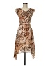 Assorted Brands Animal Print Brown Cocktail Dress Size M - photo 1