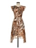 Assorted Brands Animal Print Brown Cocktail Dress Size M - photo 2