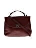 Assorted Brands Solid Burgundy Brown Satchel One size - photo 1