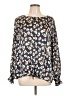 I.N. Studio 100% Polyester Blue Long Sleeve Blouse Size L - photo 1