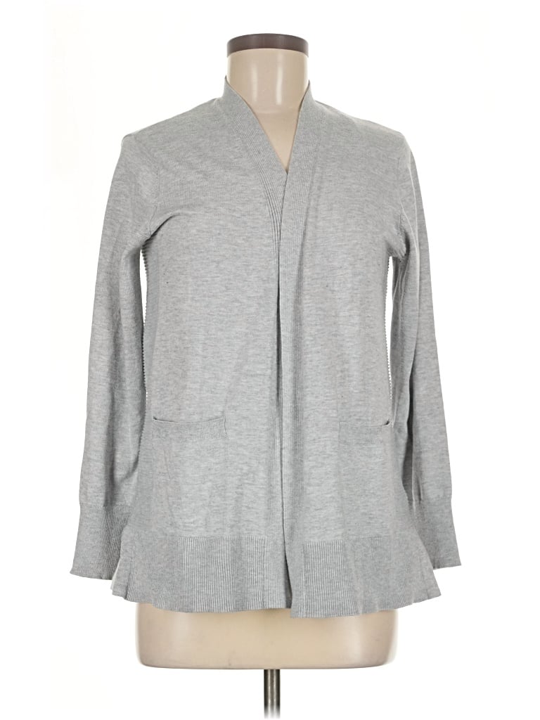 Pre-owned Time And Tru Cardigan Sweater In Gray