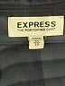 Express 100% Polyester Stripes Gray Long Sleeve Blouse Size XS - photo 7