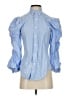 Greyson 100% Cotton Blue Short Sleeve Blouse Size S - photo 1