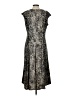 Perceptions Animal Print Silver Cocktail Dress Size L - photo 2