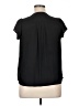 Maison Jules 100% Polyester Black Short Sleeve Blouse Size XL - photo 2