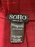 SOHO Apparel Ltd 100% Polyester Plaid Burgundy Casual Pants Size L - photo 7