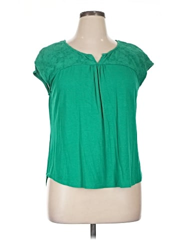 Skies Are Blue Short Sleeve Blouse (view 1)